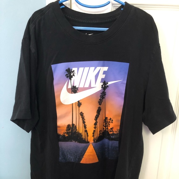 nike t shirt sunset